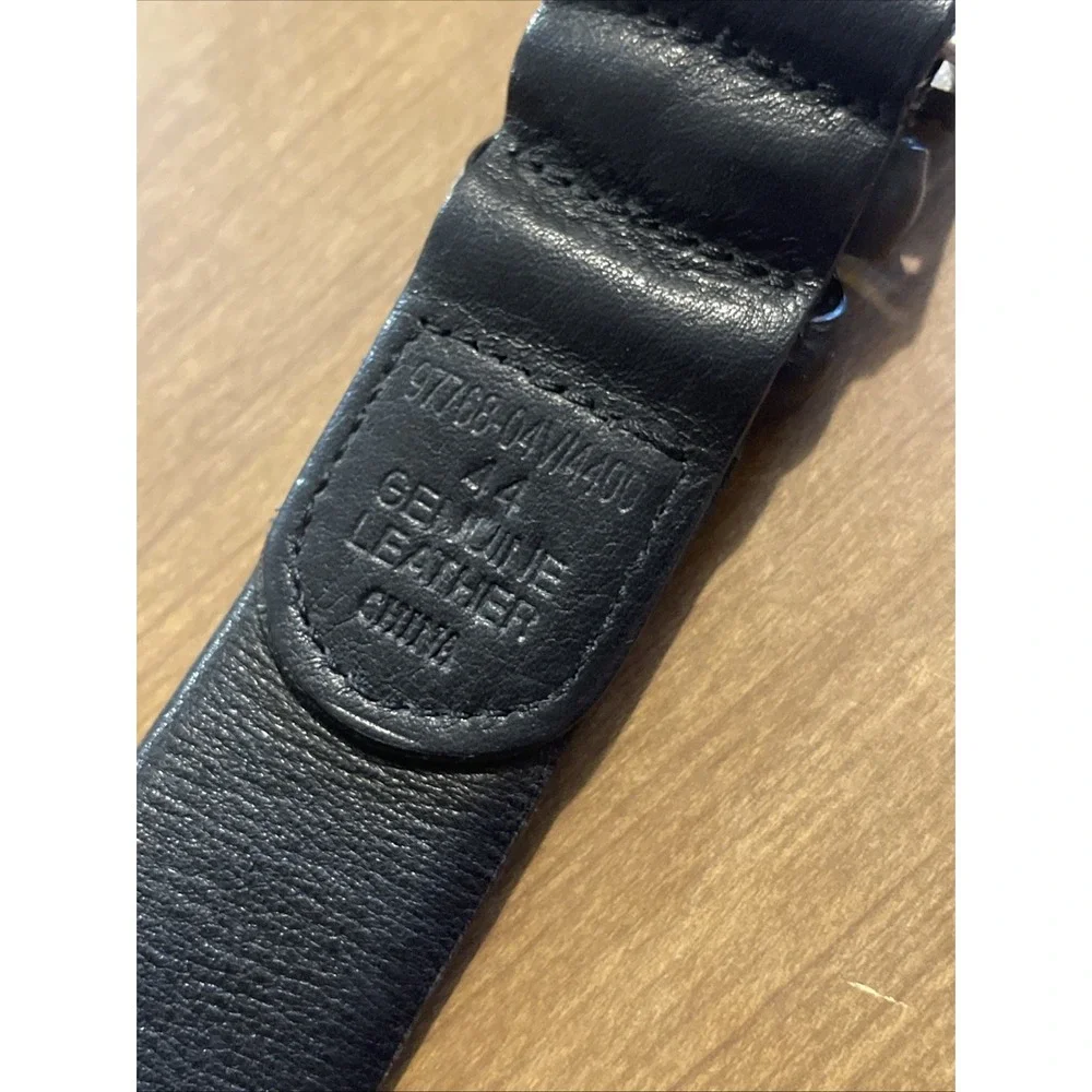 Harley Davidson Belt Men 44 Black Leather Motorcycle Biker Hog 97768-04V/4400